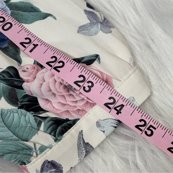 Torrid 1X | 14/16 Plus Size Babydoll Georgette Pintuck Long Sleeve Blouse Floral - Picture 14 of 15